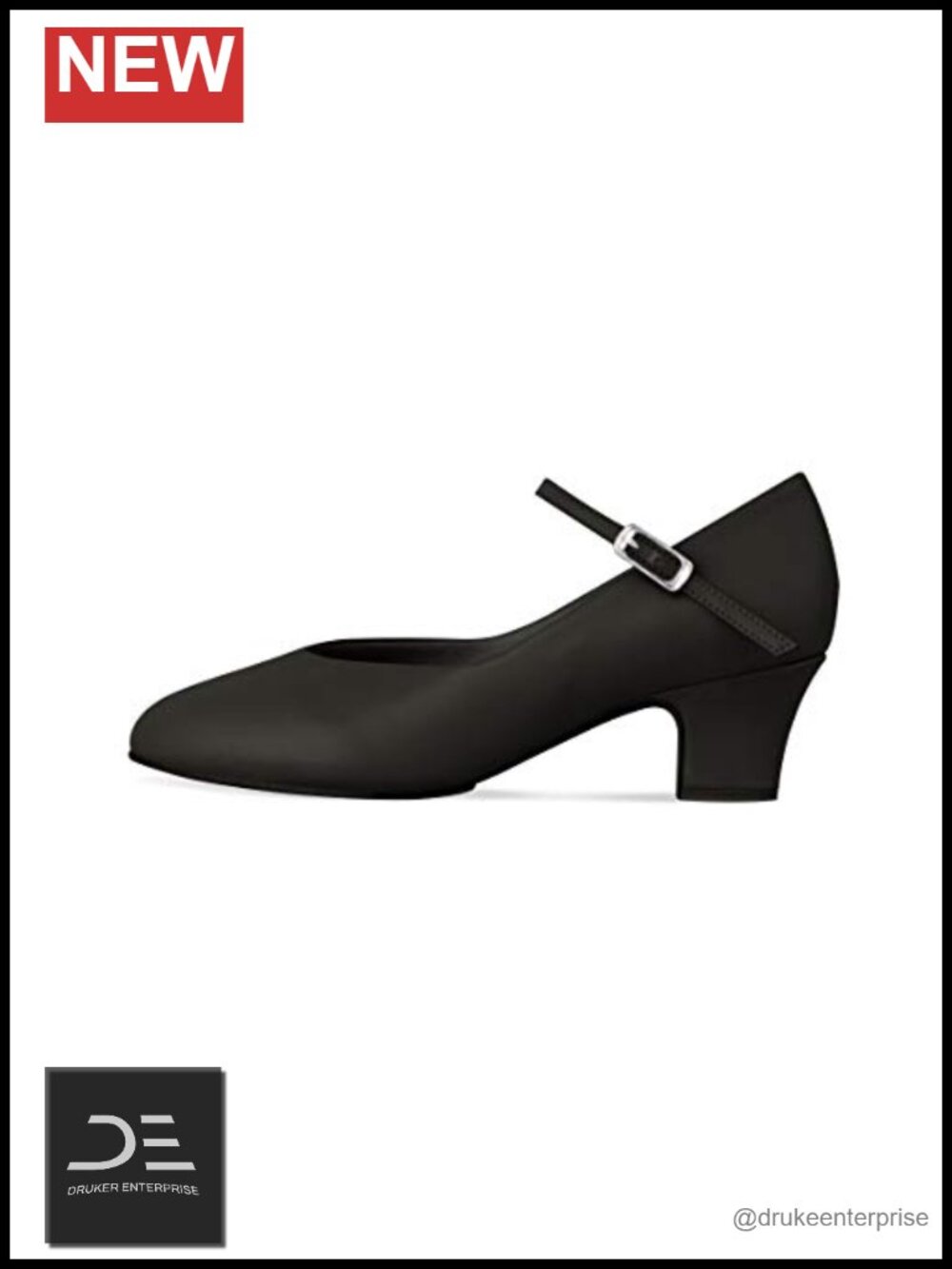 Women's Broadway Lo Character Dance Shoes Synthetic Leather Block Heel